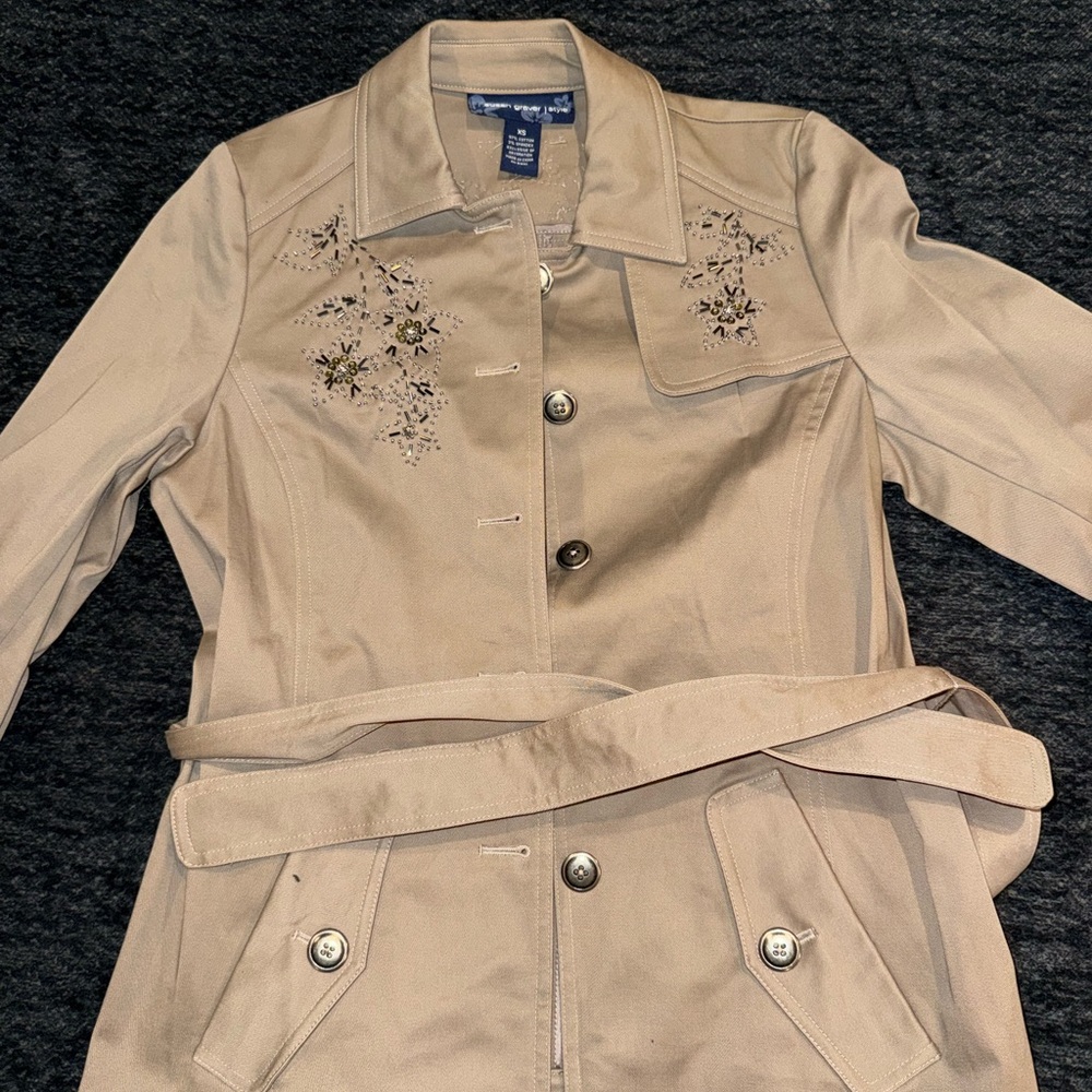 Susan Graver Women's Embroidered Jacket XS